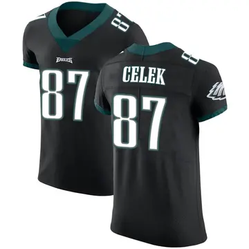 Brent Celek Philadelphia Eagles Men's Legend Black Color Rush T-Shirt