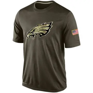 Kenneth Gainwell Philadelphia Eagles Men's Legend Olive Salute to Service T- Shirt